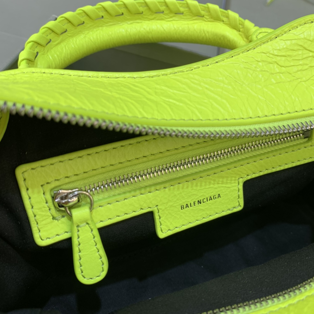 Balenciaga Neo Cagole XS Handbag Shoulder Bag Lemon Yellow